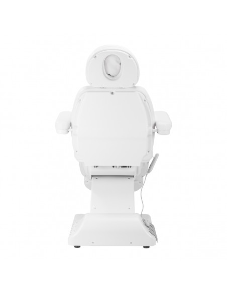 Electric cosmetic chair SILLON Luxury 3 motors white foot control
