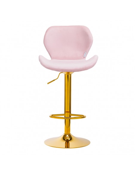 4Rico Bar Hocker QS-B15 velvet pink