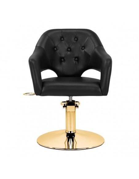 Hairdressing chair Gabbiano Parma Gold Black