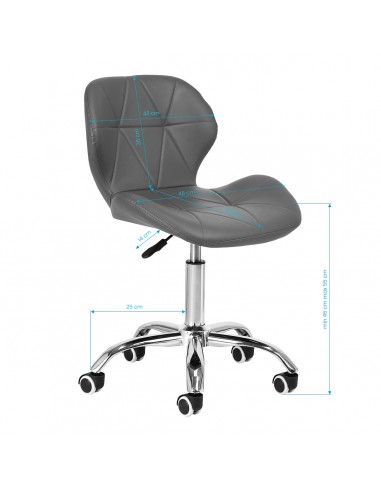 Cosmetic stool QS-06 gray