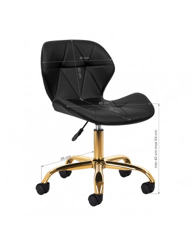 Cosmetic stool QS-06G black