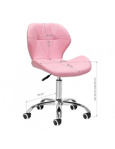 Cosmetic stool QS-06 pink