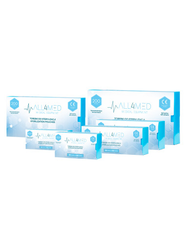 All4med autoclavable bags 100mm x 230mm 200pcs