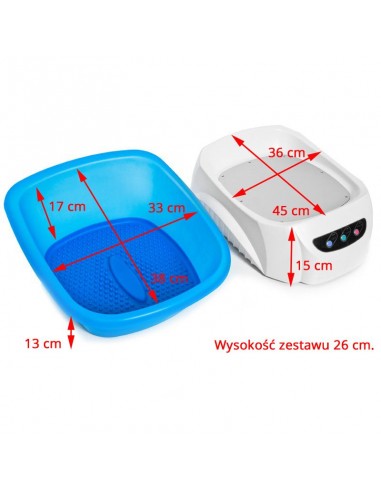 Azzurro paddling pool with massager