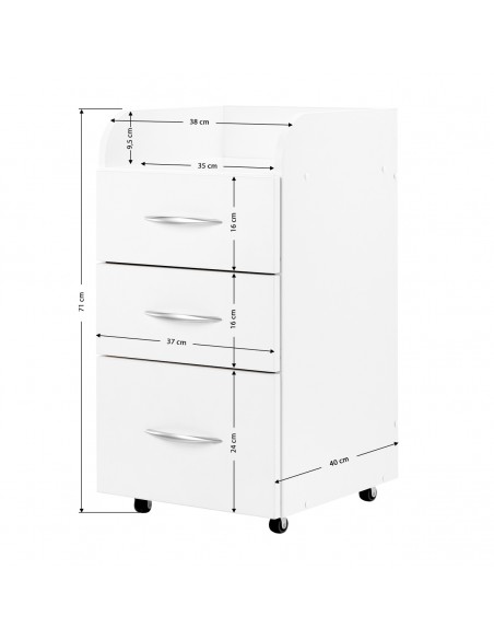 Combi cabinet ii white