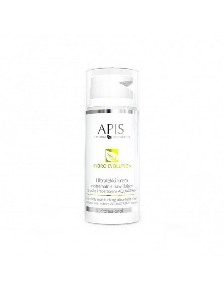 Apis hydro evolution ultra-light cream extremely moisturizing with pear and rhubarb aquaxtrem ™ 100ml
