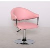Pink leather chair for beauty salon and hairdressers. Chair BFHC8056