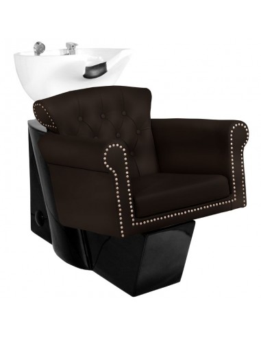 Gabbiano barber wash unit Berlin brown