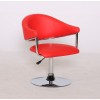 Red leather chair for beauty salon and hairdressers. Chair BFHC8056