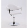 White leather chair for beauty salon and hairdressers. Chair BFHC8056