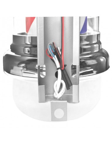 Illuminated plafond barber shop BB-02 silver large