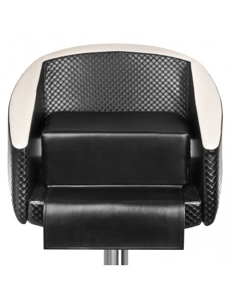 Black children's seat on the barber's chair