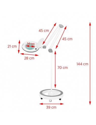 Elegante 6014 60 LED 5d LED magnifier lamp with a tripod
