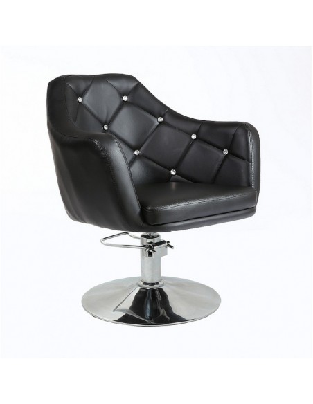 Black Hydraulic chair for beauty salon. Black Hydraulic chairs for hairdresser BFHC8517H