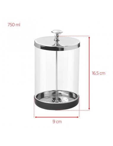 Glass container for disinfecting tools 750ml