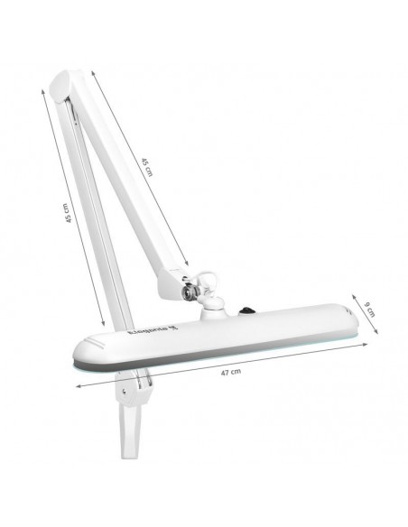 Elegant LED workshop lamp 801st standard white vise