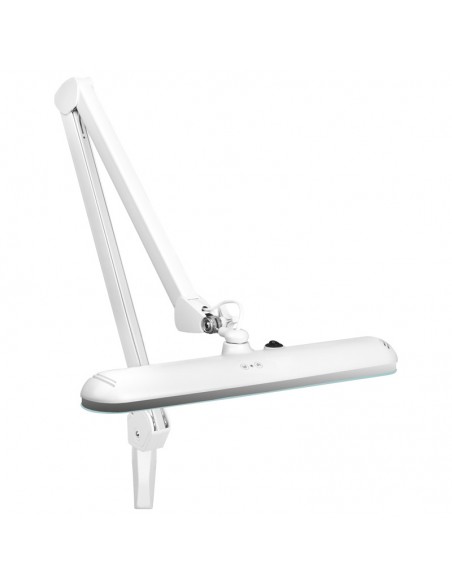 Elegant LED workshop lamp 801 l with a vice reg. white light intensity