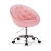 Pink Chairs on wheels for beauty salons, hairdressers and nail salons. Chair on wheels pink BFHC8516K