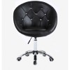 Black chair on wheels for beauty salon Black BFHC8516CK