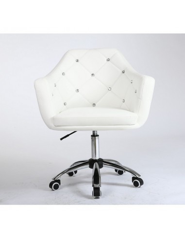 Gas-lift height adjustment. Chair on wheels white BFHC830K