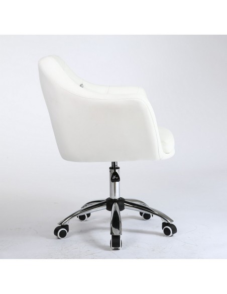 Gas-lift height adjustment. Chair on wheels white BFHC830K