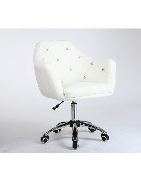 Gas-lift height adjustment. Chair on wheels white BFHC830K