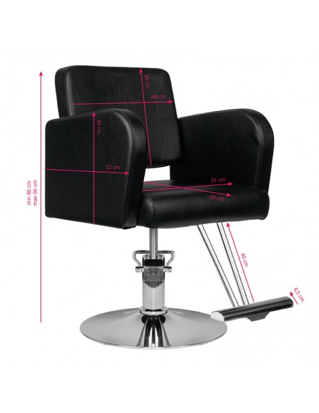 Hair system hairdressing chair hs92 black