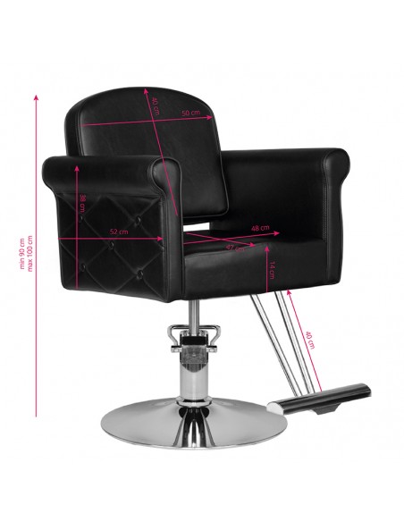 Hair system hairdressing chair hs69 black