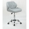 Grey Gas lift chairs for beauty salons in Ireland. Chairs for hairdressers. Grey Chair on wheels BFHC949K