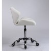 White Gas lift chairs for beauty salons in Ireland. Chairs for hairdressers. white Chair on wheels BFHC949K