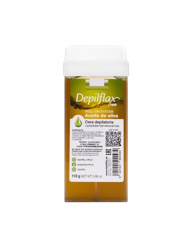 Depilflax 100 depilatory wax roll olive 110g