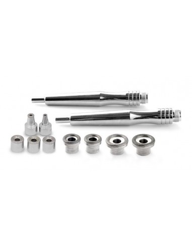 Microdermabrasion heads and a set