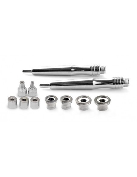 Microdermabrasion heads and a set