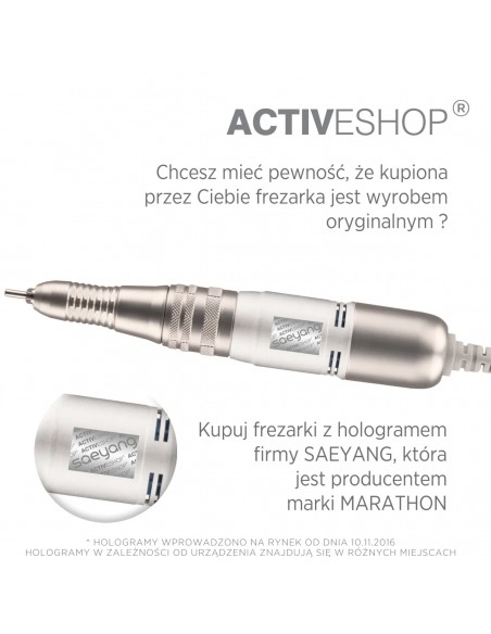 Saeyang Marathon 3 Champion Nail Drill Machine White + H200