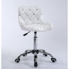 Bella Furniture Grey silver velour chairs in Ireland. Silver velour Chair on wheels BFHC931K