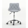 Bella Furniture Grey White chairs on wheels in Ireland. Grey White Chair on wheels Black BFHC931K