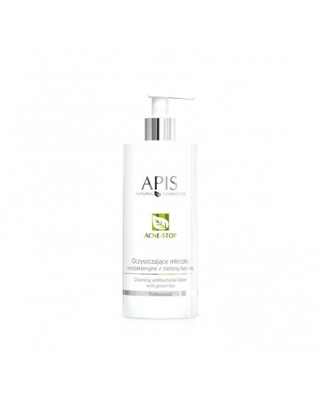 Apis acne-stop antibacterial cleansing milk. with green tea 500ml