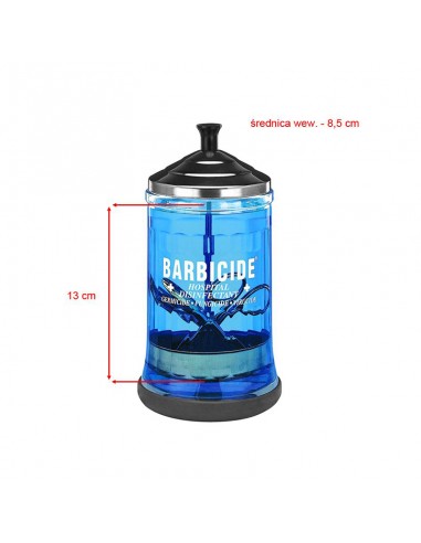 Barbicide glass container for disinfection 750ml