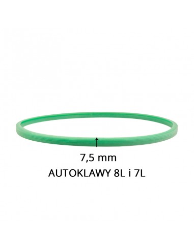 Silicone gasket for autoclaves wax 7l and 8l green 7.5 mm