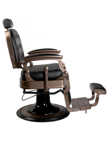 Old Ernesto Black Barber Chair Gabbiano