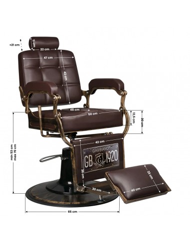Brown Boss Barber Chair Gabbiano
