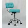 Bella Furniture Turquoise chairs on wheels in Ireland. Turquoise Hairdresser chairs for sale BFHC636