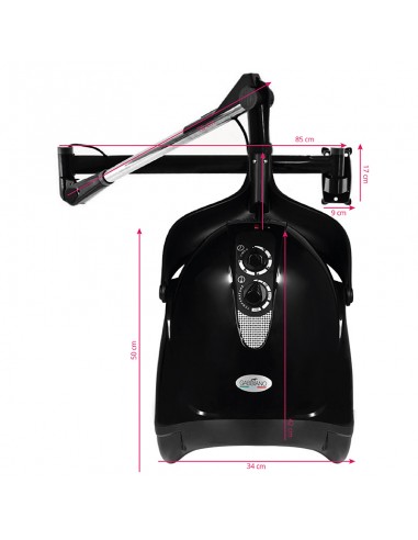 Gabbiano hanging dryer hood DX-201w one speed black