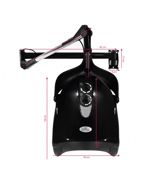 Gabbiano hanging dryer hood DX-201w one speed black
