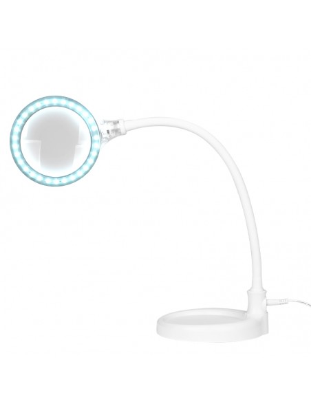 Elegant 2014-2r 30 led magnifier lamp smd 5d with a stand and a clip on the desk