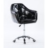 Black hairdressers chair for sale. Chair on wheels Black BFHC830KB
