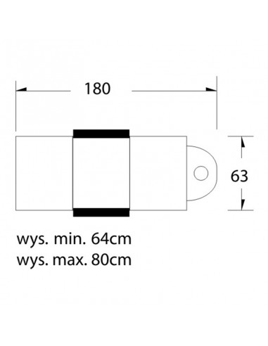 Cosmetic chair hyd. basic 210 white on wheels
