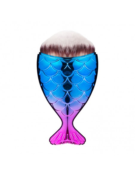 Brush for dusting fish, powder purple-blue