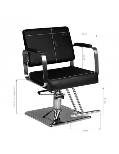 Hair system hs202 barber chair black