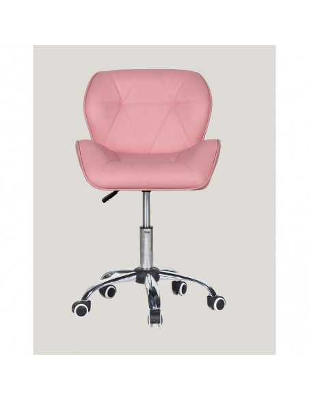 Elegant and stylish pink chairs for beauty salons and nail salons Chair on wheels Pink BFHC111K